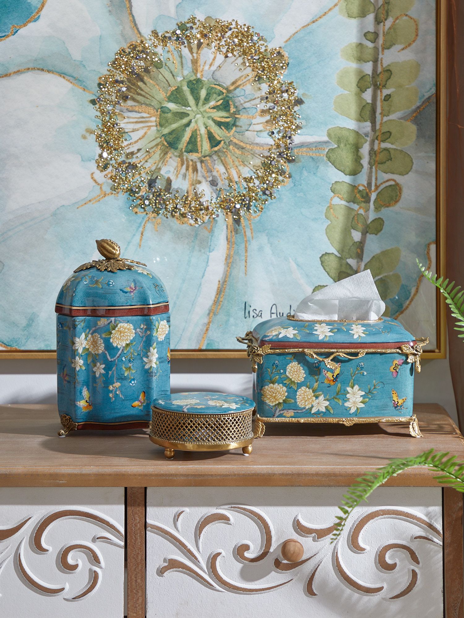 Ваза с крышкой Glasar B697C/HGD2135