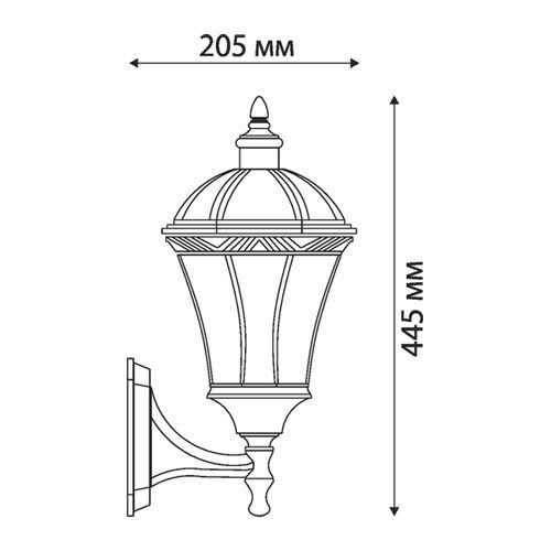 Светильник настенный Elektrostandard Capella черный