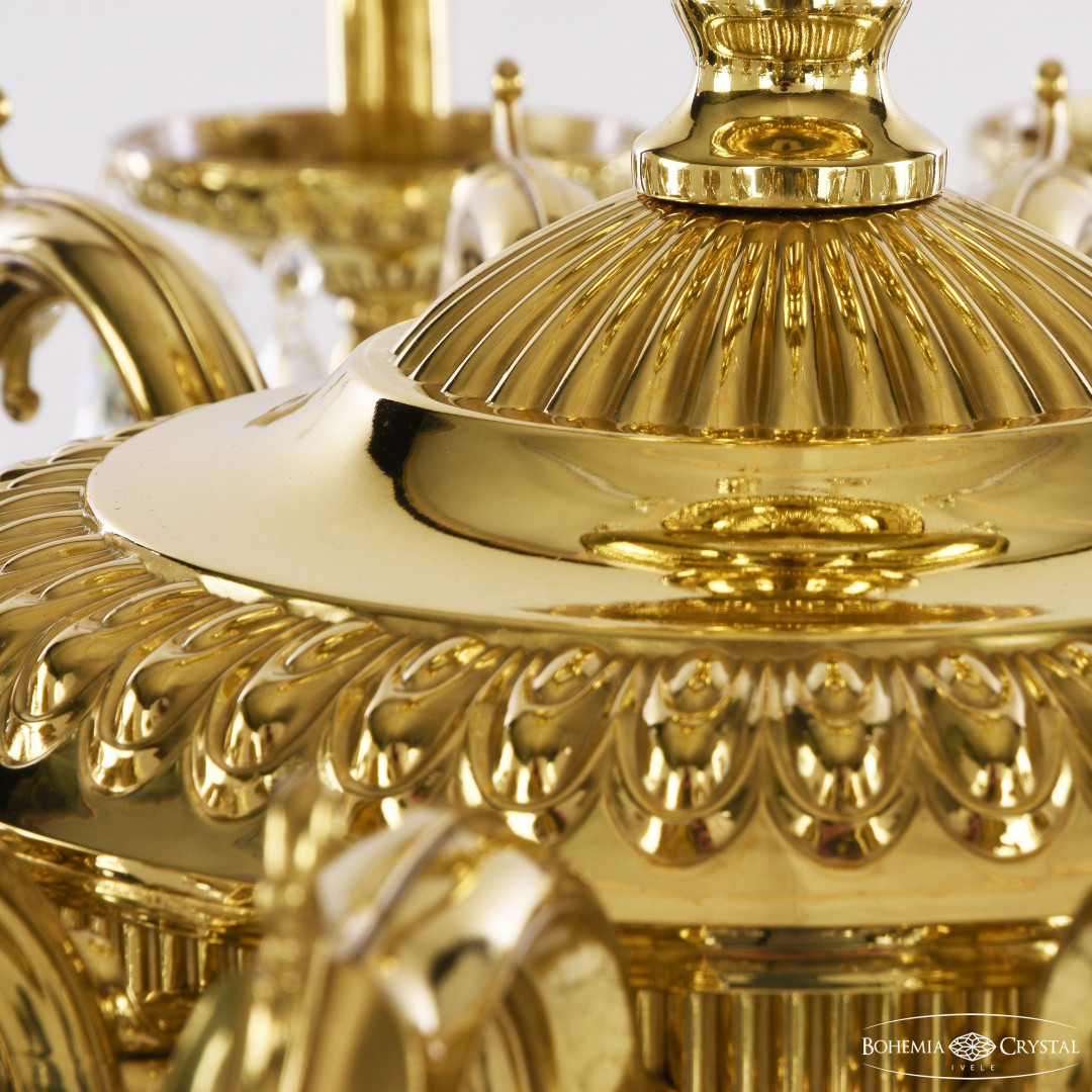 Люстра бронзовая с хрусталём 75302/16/360 B G