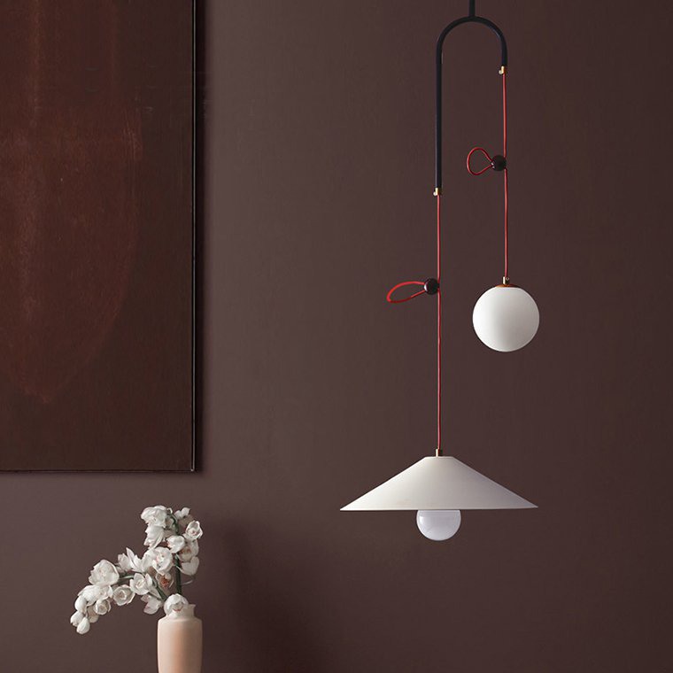 Подвесной светильник OFFSET Черный с черным проводом by ImperiumLoft