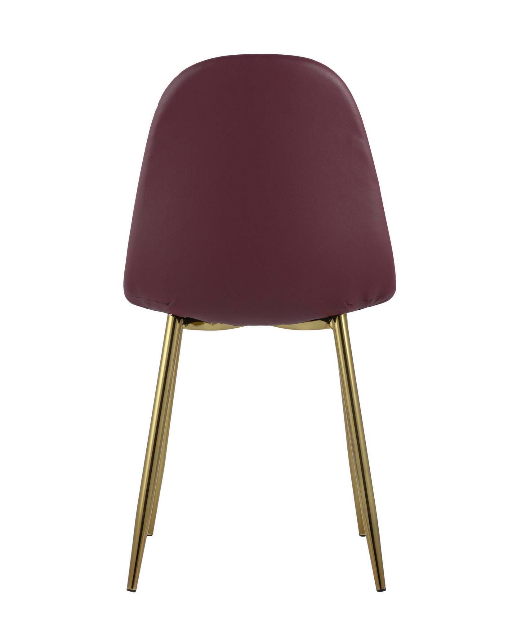 Стул Валенсия экокожа красная золотые ножки Stool Group
