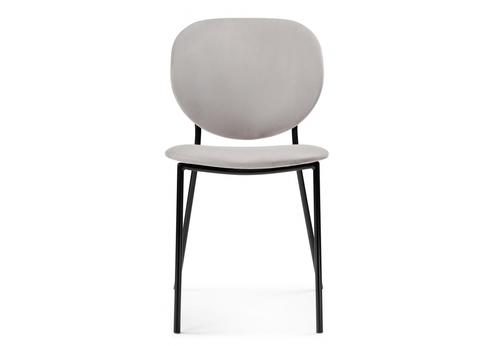 Стул Woodville Саранда серый / черный глянец 494362