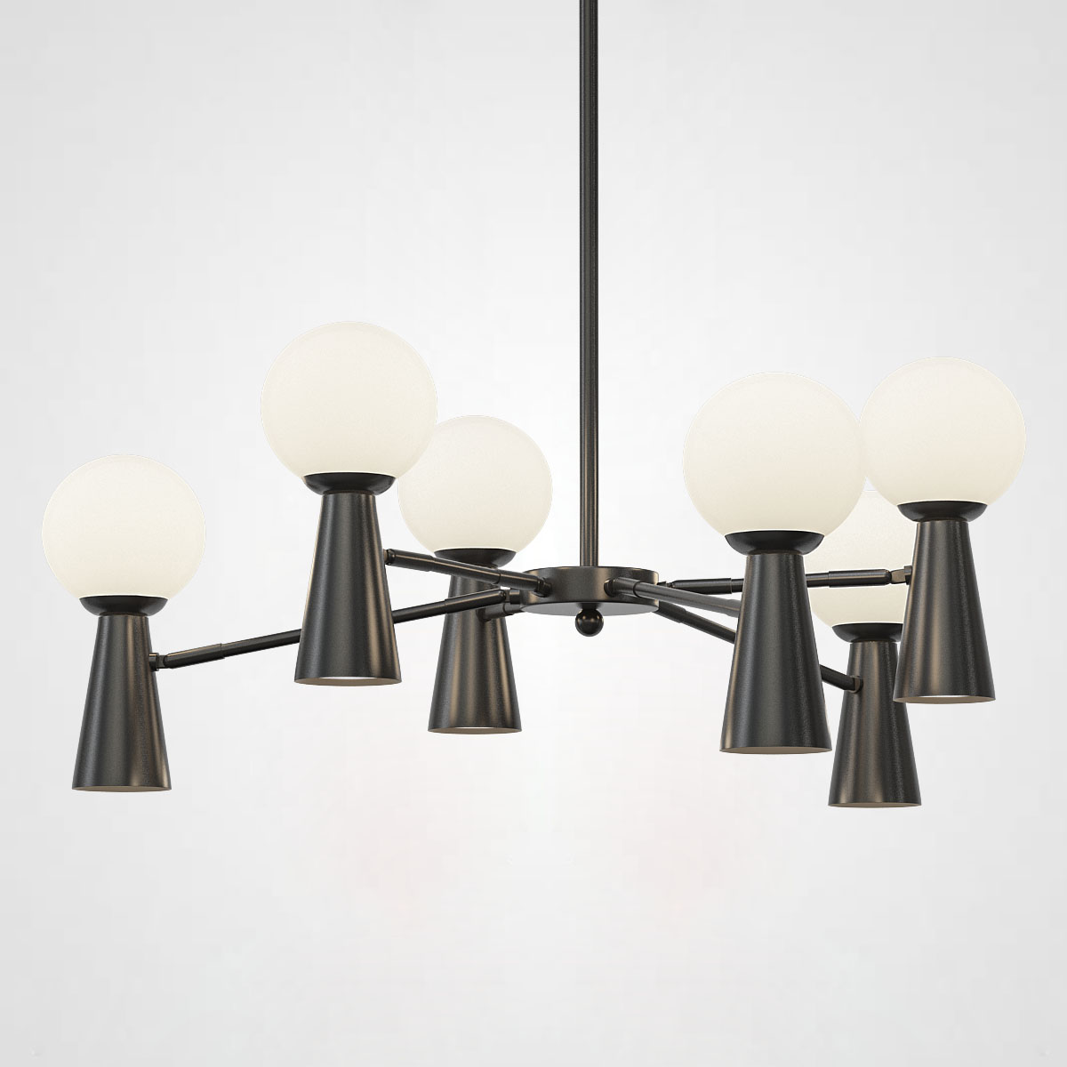 Потолочная люстра ABELINA L12 Black White by ImperiumLoft