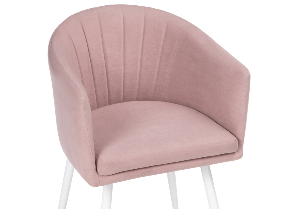 Стул Woodville Валета пыльно-розовый /  белый 504206