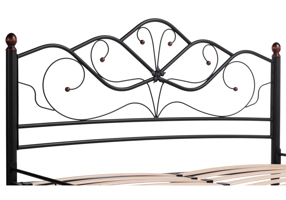 Кровать Woodville Виктори 2 160х200 черная 402992