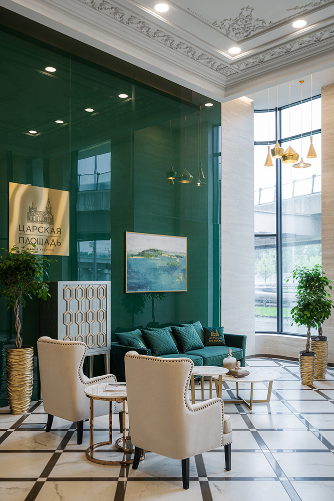 Кашпо напольное золотое Garda Decor ZS-C845-26