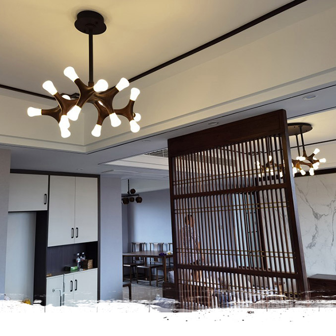 Потолочный светильник SANTANA L27 Light brown by ImperiumLoft