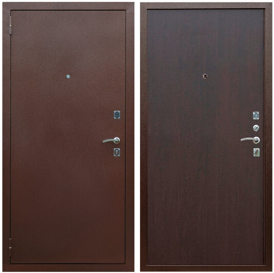 Дверь входная Graf Эконом ПЭ Антик медь / МДФ 6 мм Венге