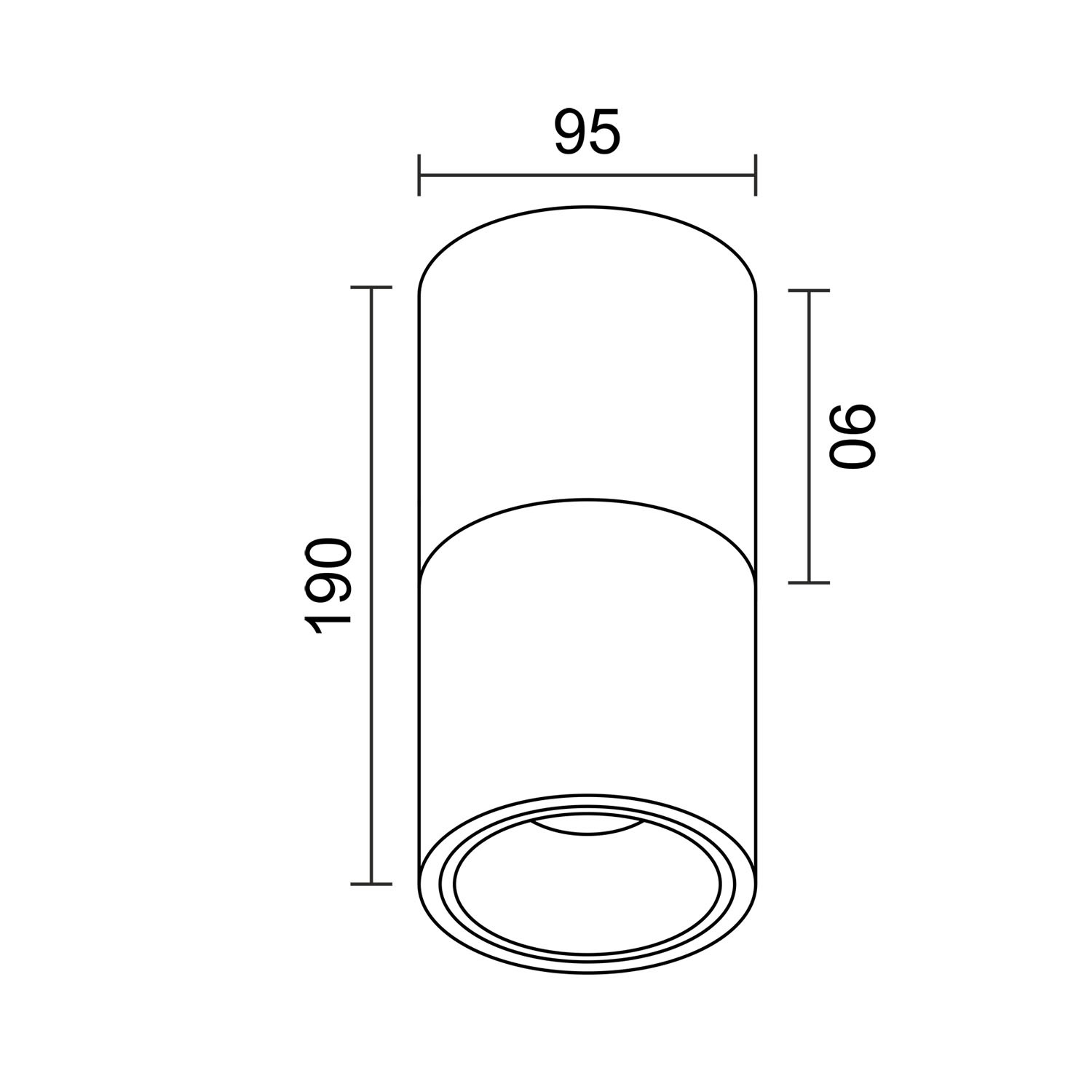 Накладной светодиодный светильник Ledron RINBOK 190 Wooden Black