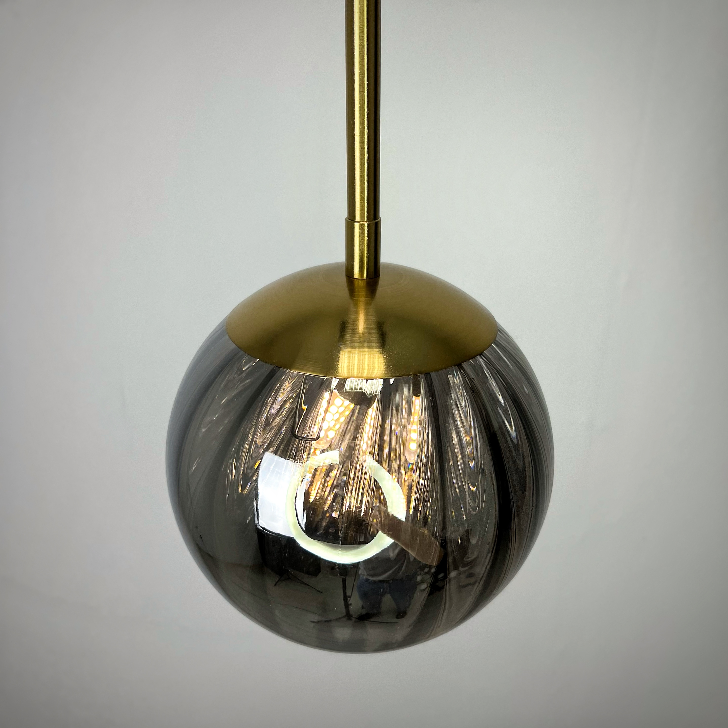 Подвесной светильник ASKA D200 Gray by ImperiumLoft