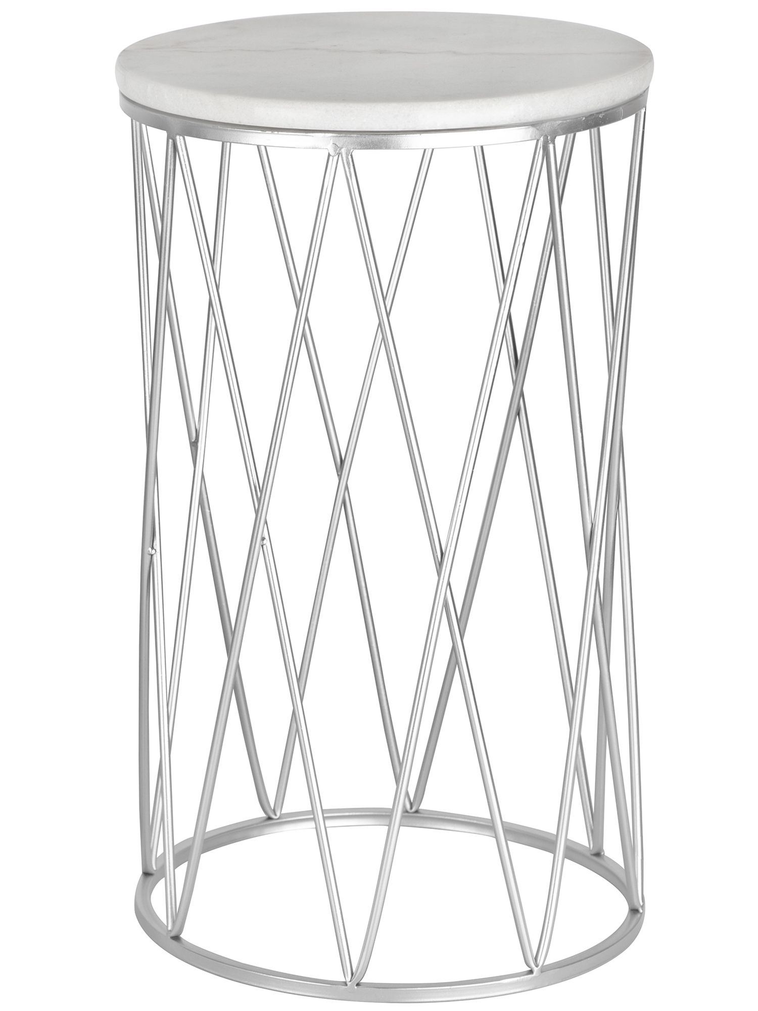 Столик интерьерный с белым мрамором Glasar 54-244