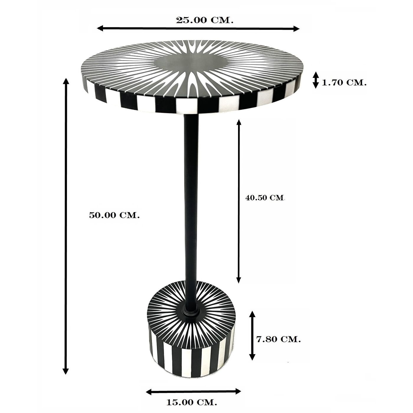Стол приставной Iris Ø25cm KARE 71016