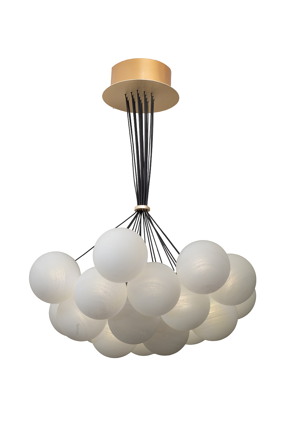 Светильник подвесной матовое стекло/золото Garda Decor 162FL-61919