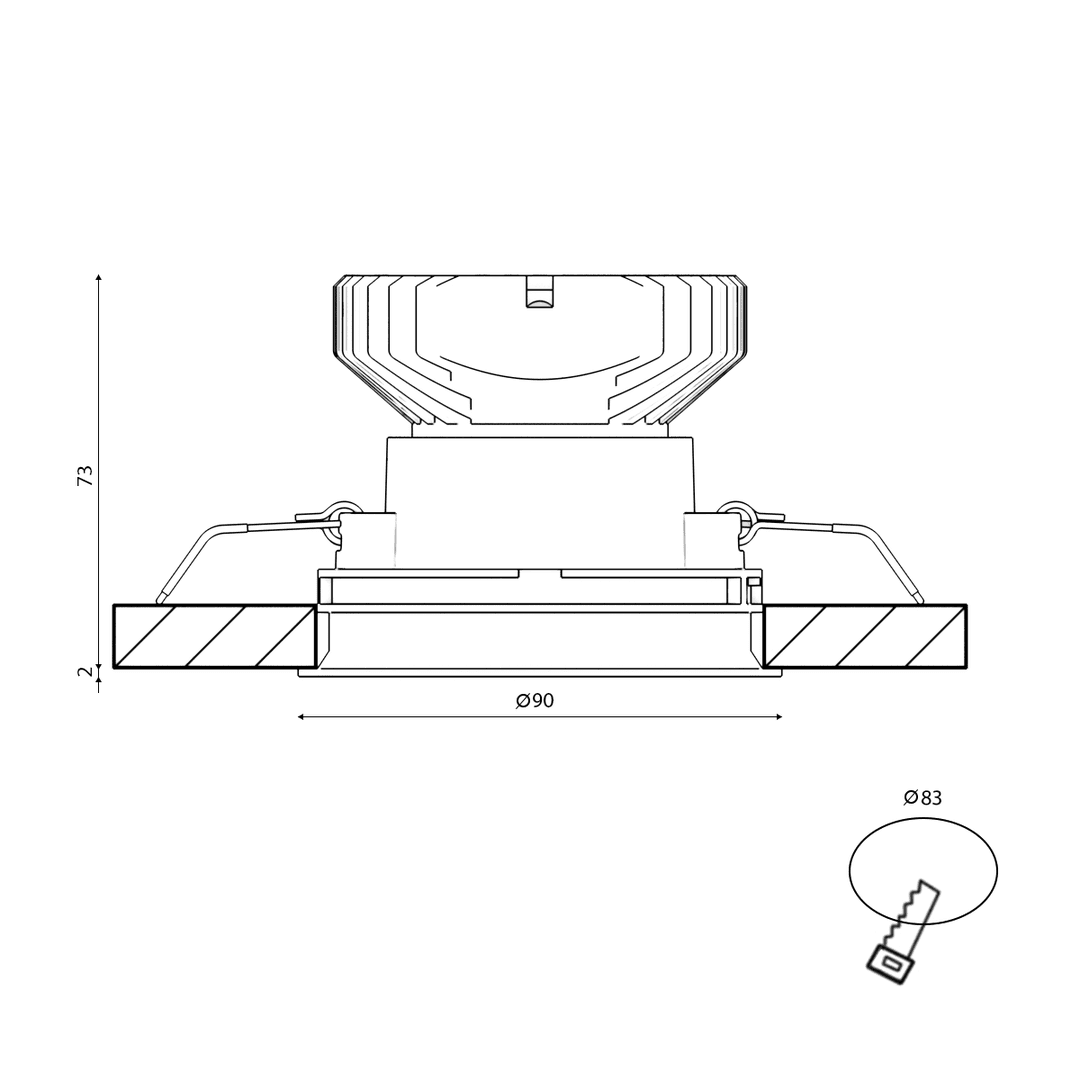 Корпус светильника SWG COMBO-31-BL