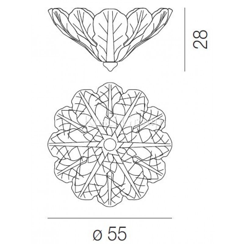 Потолочный светильник Vistosi FUOCHI PL 55