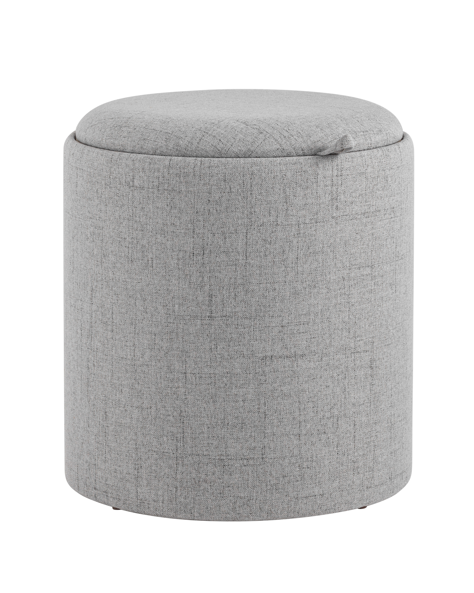 Пуф-столик с ящиком Хюгге S рогожка серый Stool Group