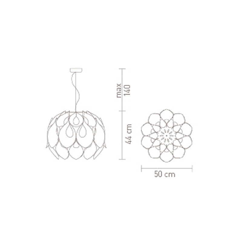 Люстра Slamp Flora Medium White