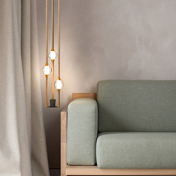 Подвесной светильник TABEO Light brown by ImperiumLoft