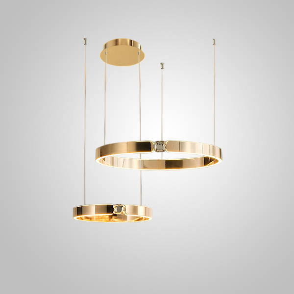 Подвесная люстра SELLIF B RING COMBO D40+60 Brass by ImperiumLoft