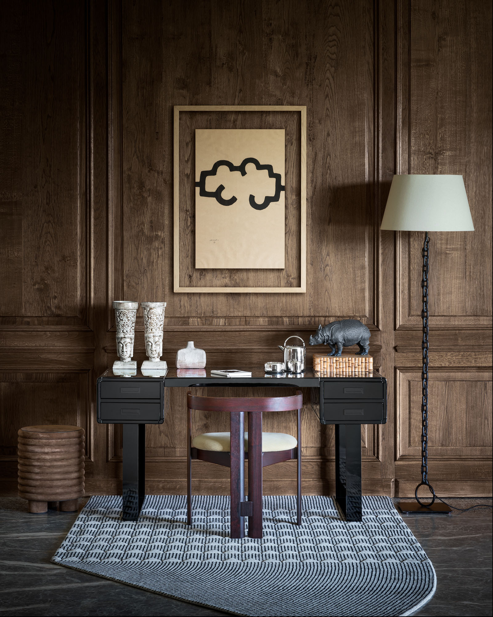 Ковер CC-TAPIS Plasterworks A Black and White
