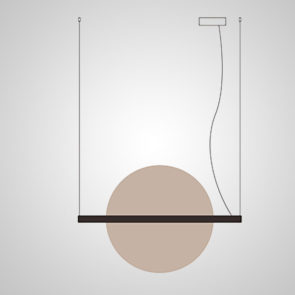 Подвесной светильник LIBERTY L50 Black by ImperiumLoft