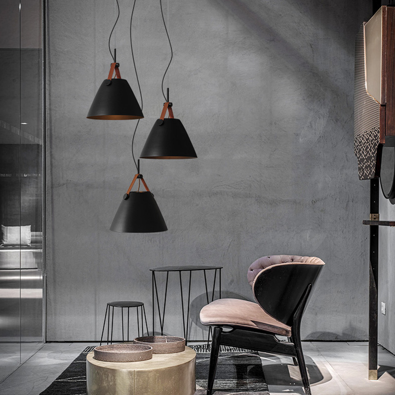 Подвесной светильник Strap A L3 Black by ImperiumLoft