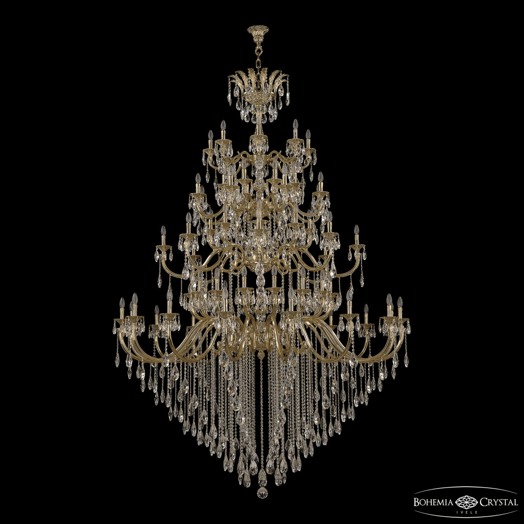 Люстра бронзовая с хрусталём 72118/32+16+16+8/755/4D B G Y3