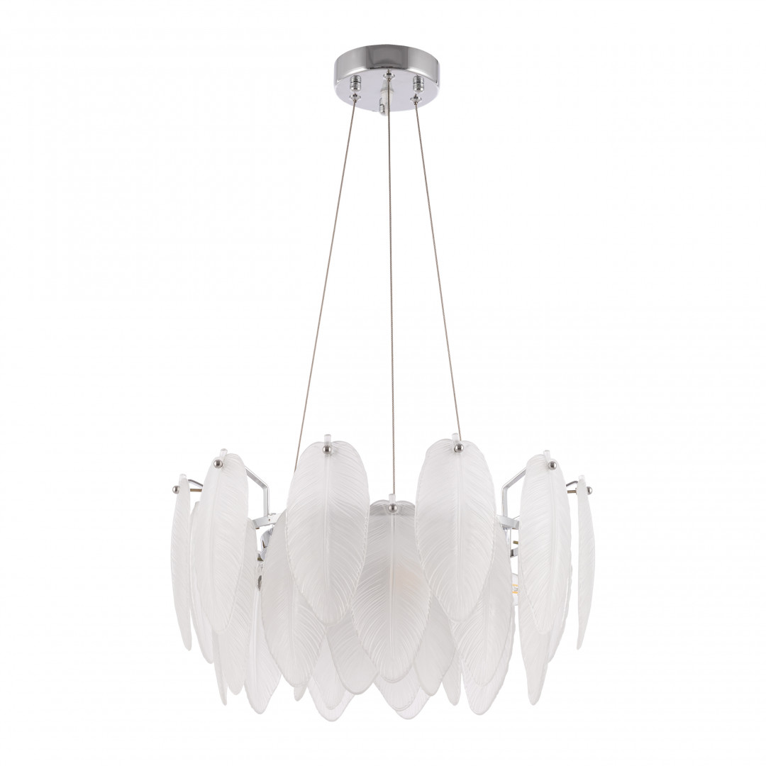 Люстра с плафоном в виде перьев 4653.D450.H240.E14.5 Ni Arte Milano