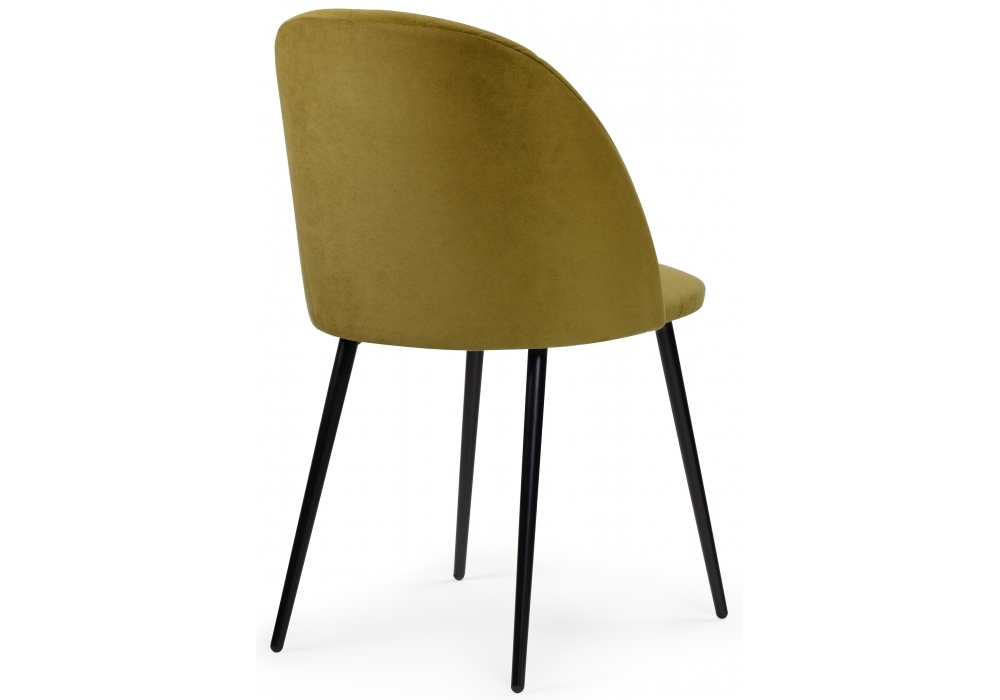 Стул Woodville Зест микровелюр 12 / черный глянец 464195