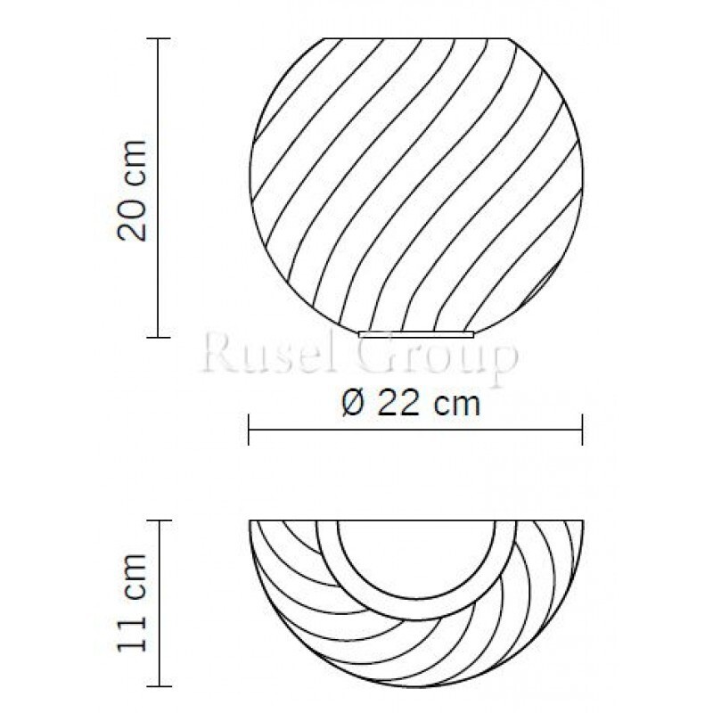 Настенный светильник Fabbian Swirl D82 D98 00 Настенный светильник Fabbian Swirl D82 D98 00
