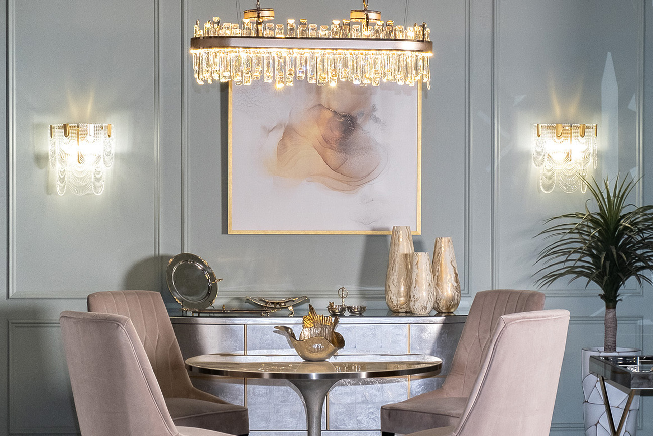 Люстра Glacier подвесная Garda Decor 62GDW-985-950