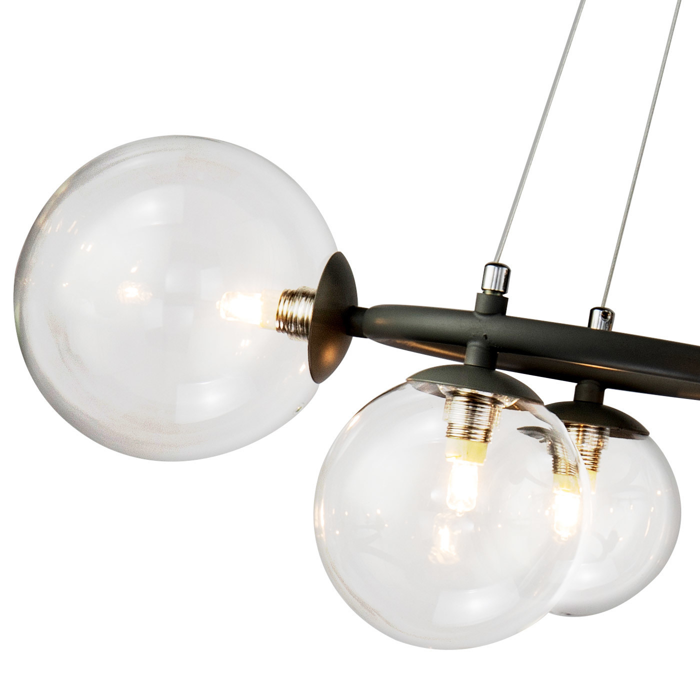 Люстра  Delight Collection Wendt 9 grey/clear