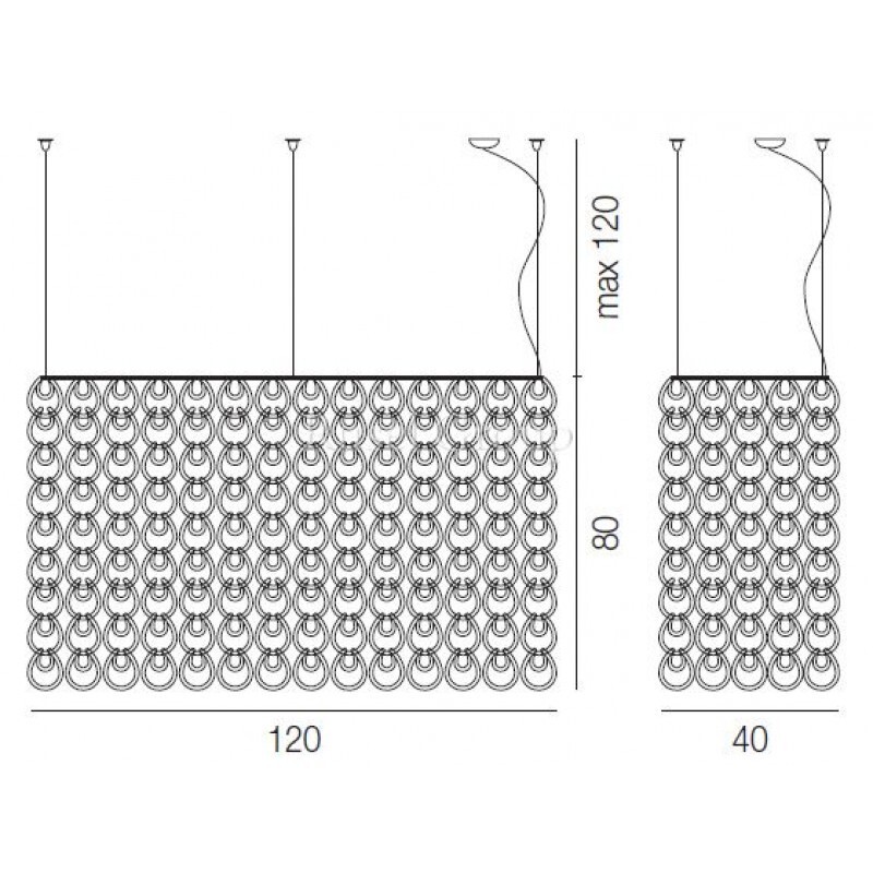 Подвесной светильник Vistosi GIOGALI SP RE1