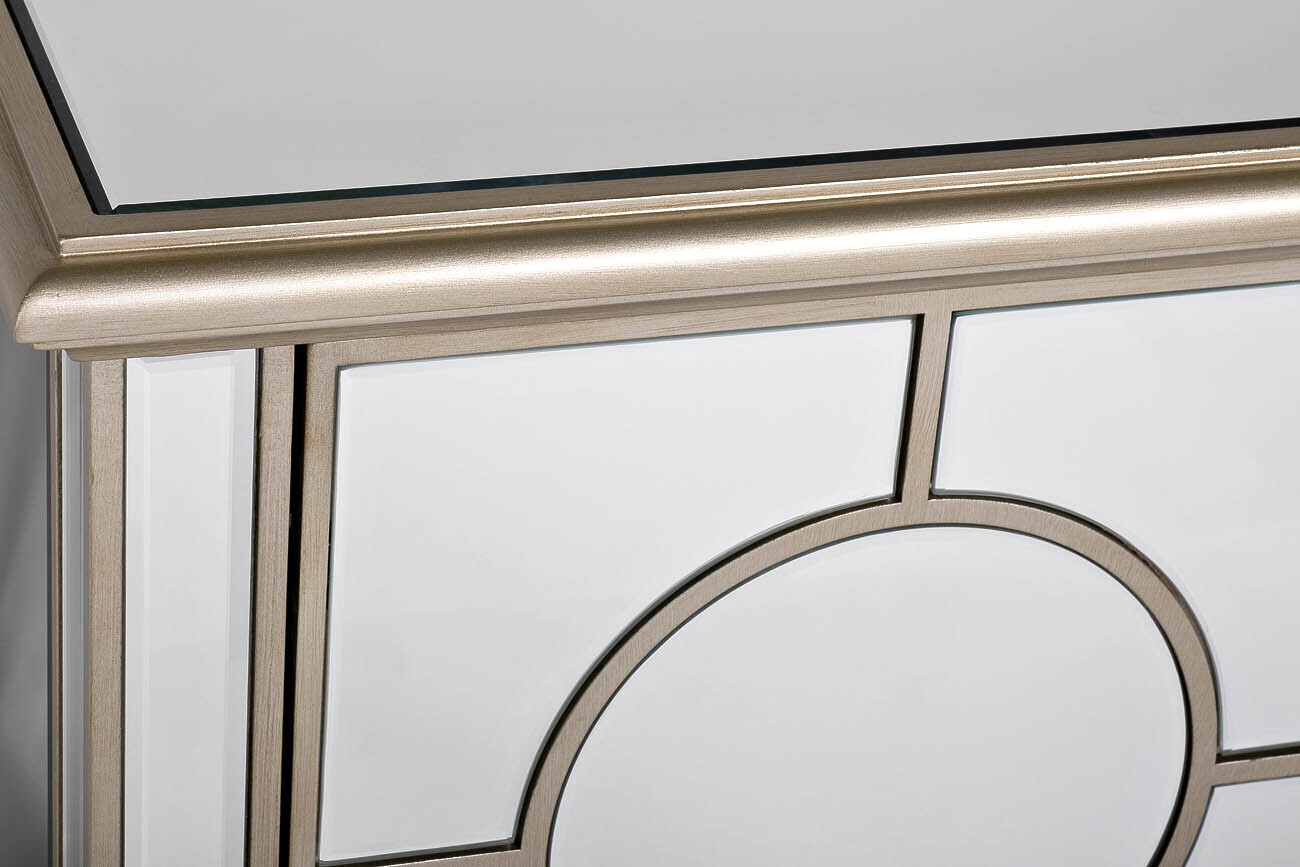 Тумба под телевизор зеркальная Garda Decor KFG041