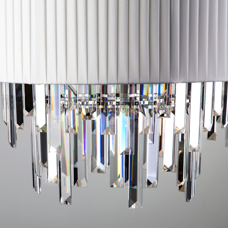 Каскадная люстра Eurosvet 10122/6 хром/прозрачный хрусталь Strotskis Smart (10106/6)