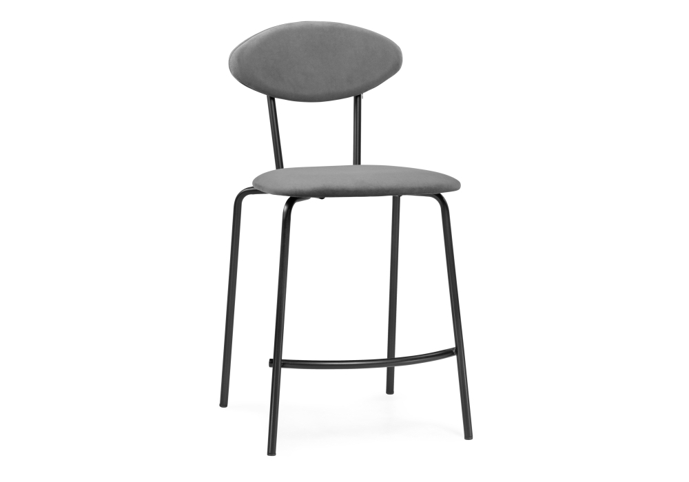 Барный стул Woodville Коумо катания сильвер / черный матовый 516471