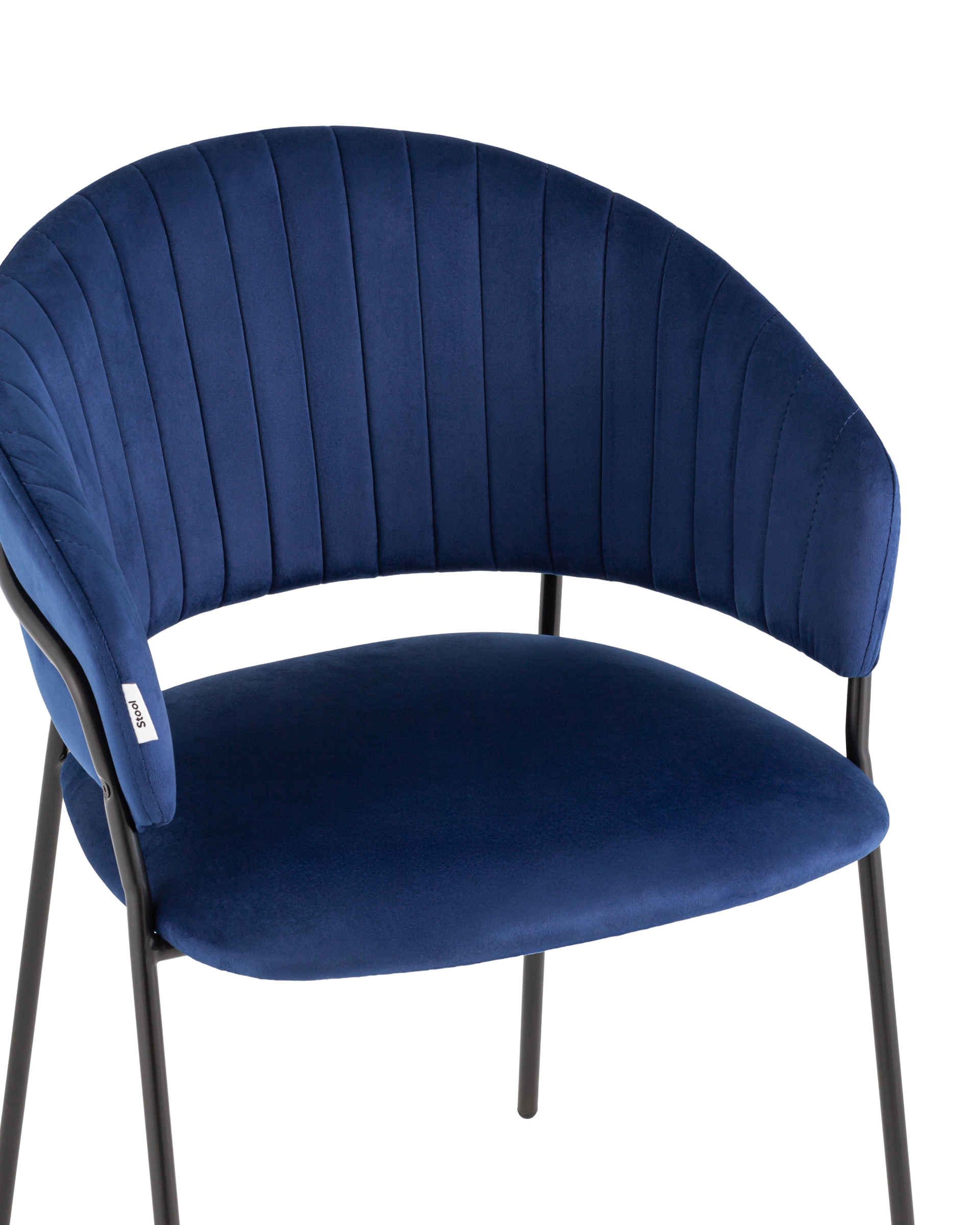 Стул Бруно велюр синий Stool Group