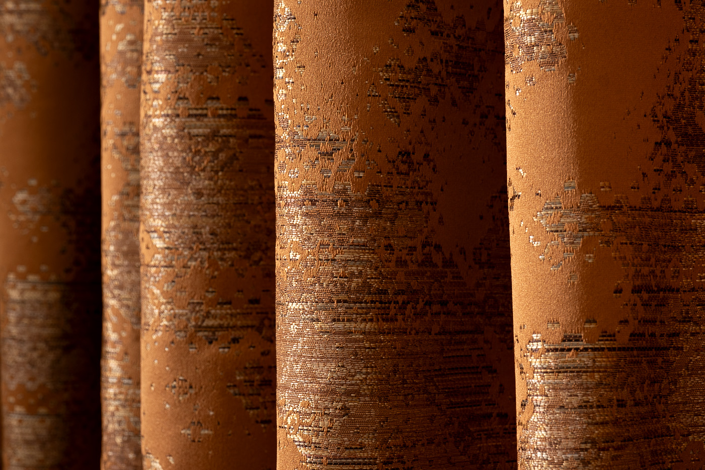 Портьера BROMLEY 275х260см оранжевая Garda Decor 121GD-00006/1