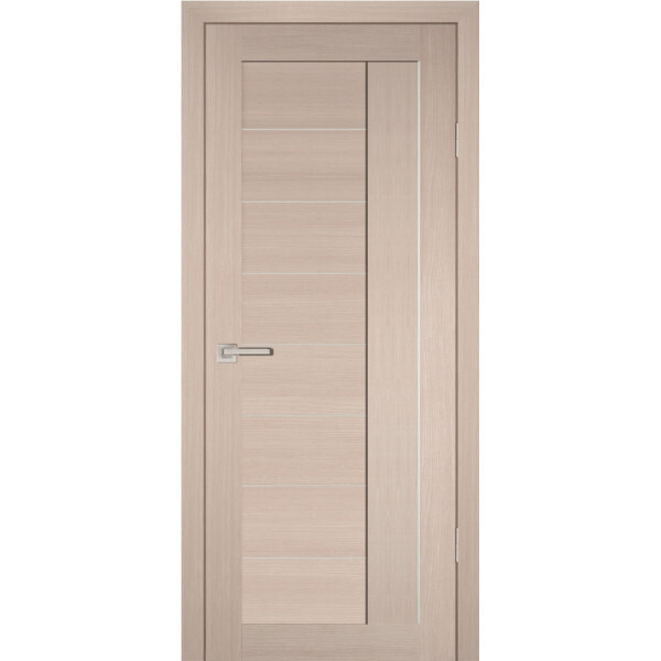 Межкомнатная дверь Graf PS-17 белый сатинат Капучино Мелинга (2000 х 800)