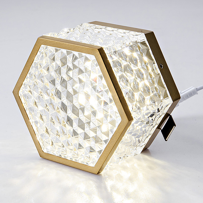 Накладной светодиодный светильник PARTY Brass Трехцветный свет 5W by ImperiumLoft