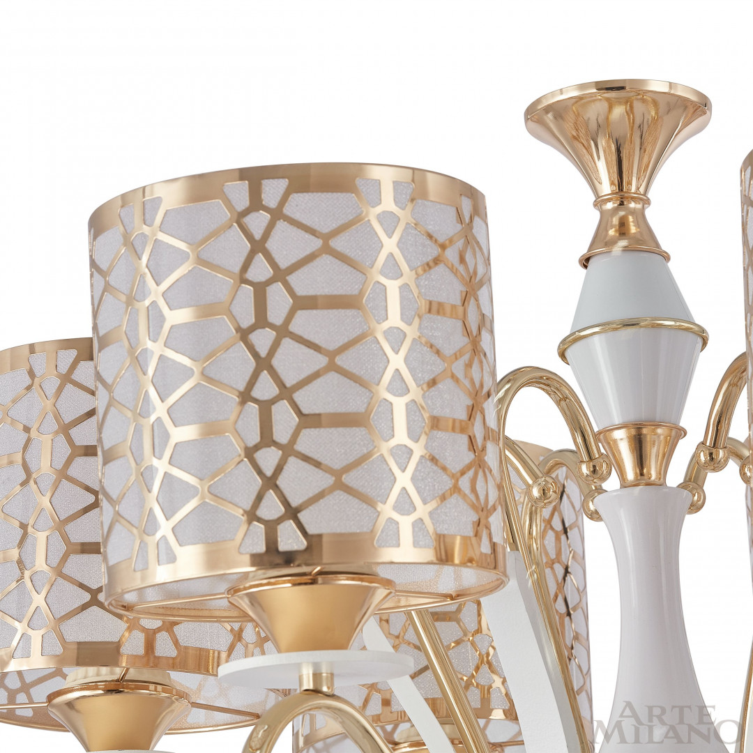 Люстра подвесная с плафонами 301237/5 Wh/Gd Arte Milano