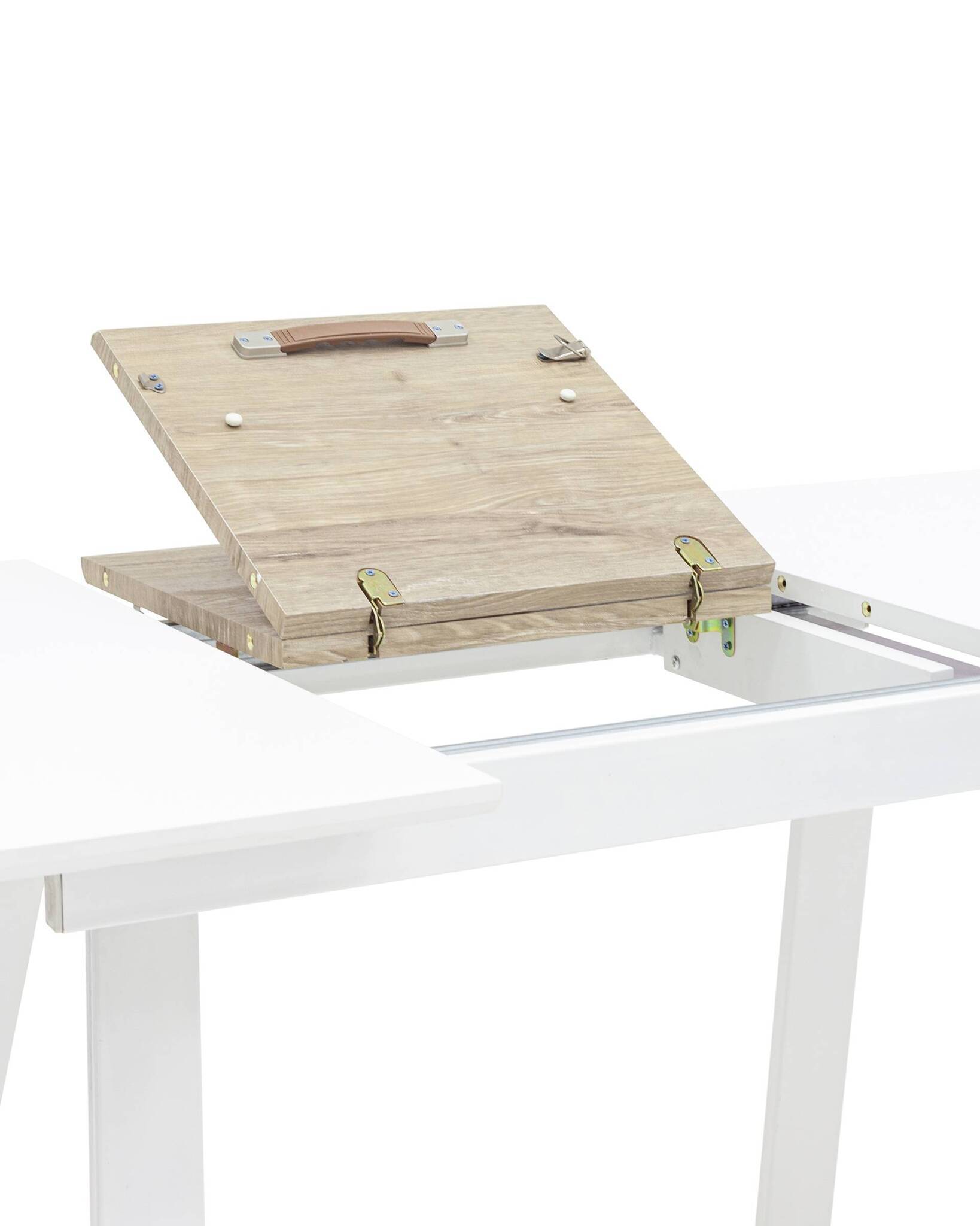 Стол обеденный Детройт раскладной 120-160*80 белый Stool Group