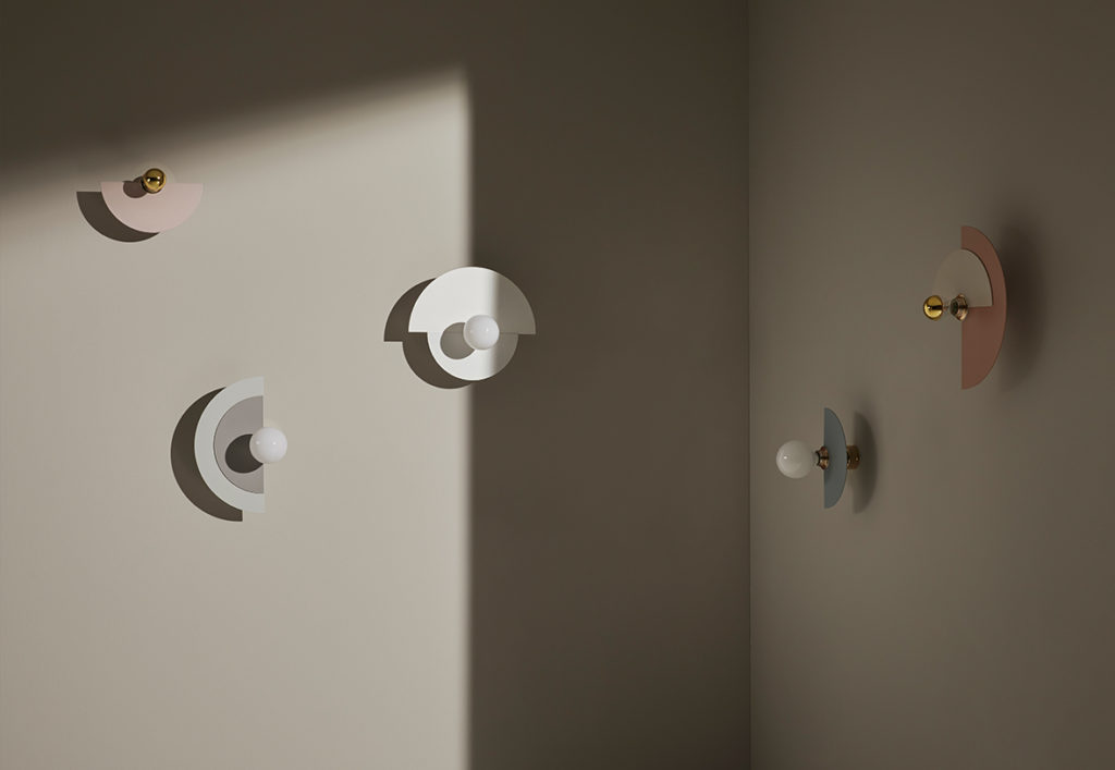 Бра Haban 25 см 2 диска + цоколь 5 cm золотой Aromas del Campo