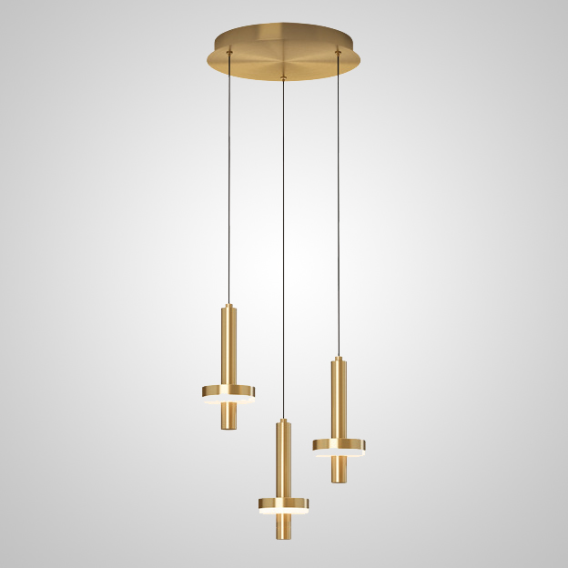 Подвесной светильник FALKA MORE B Gold Диск by ImperiumLoft