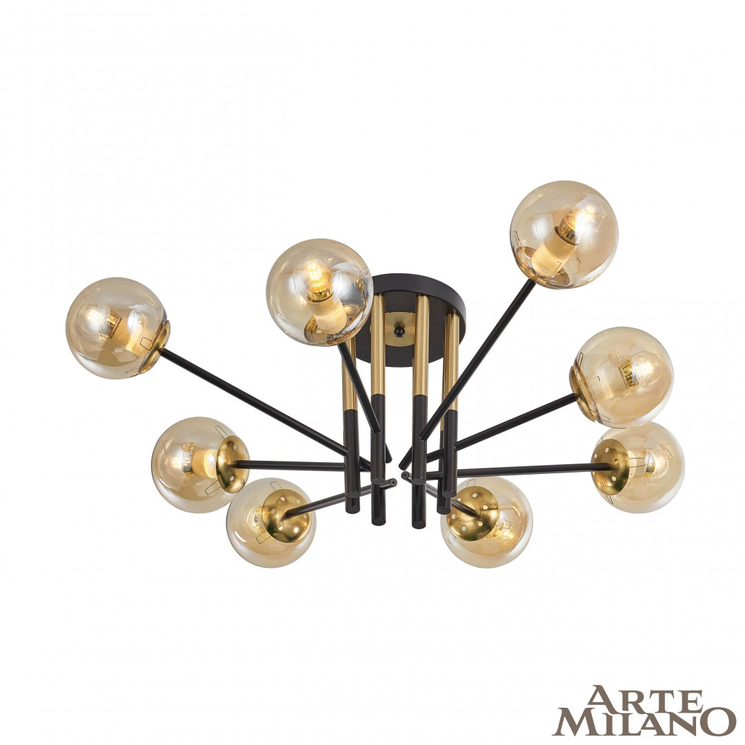 Люстра 273708/8 BK/GD Arte Milano