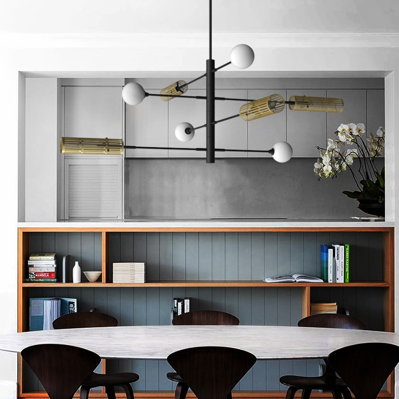 Люстра на штанге SWAY D130 6 lamps by ImperiumLoft