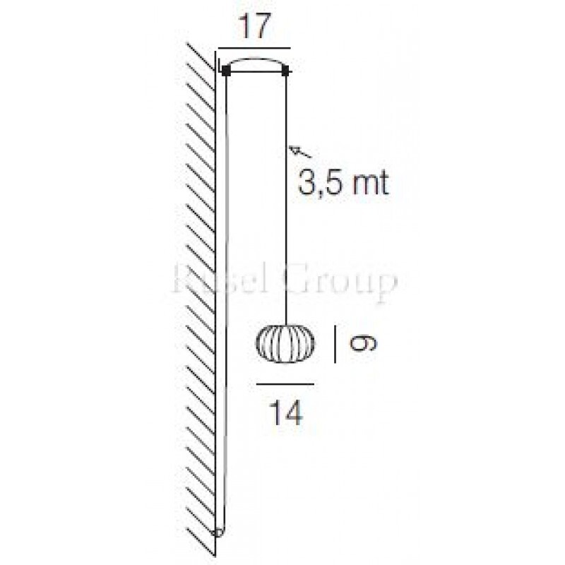Настенный светильник Vistosi DIAMANTE AP KIT