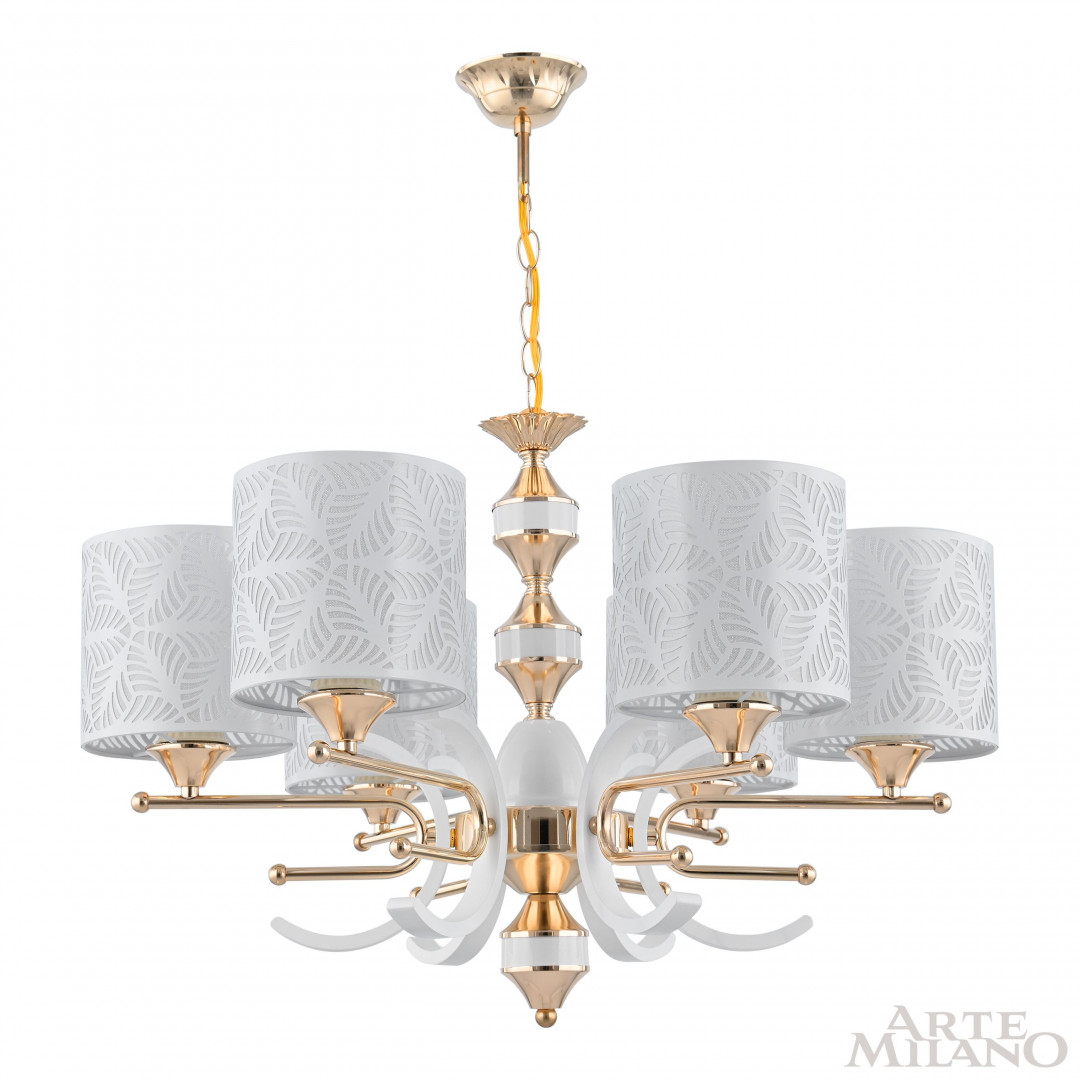 Люстра подвесная с плафонами 302097/6 Wh/Gd Arte Milano