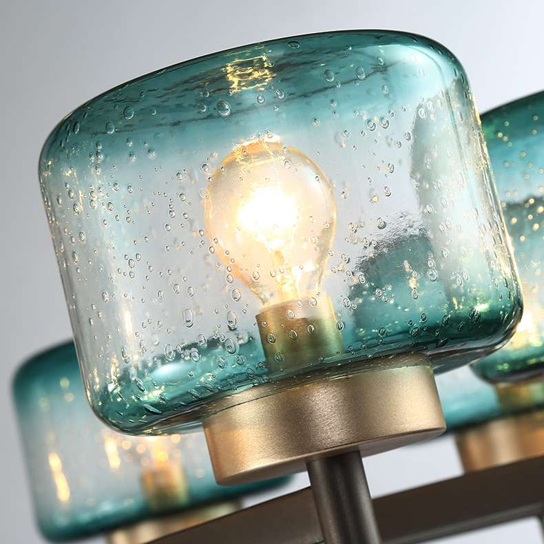 Подвесная люстра POT D70 5 lamps Blue by ImperiumLoft