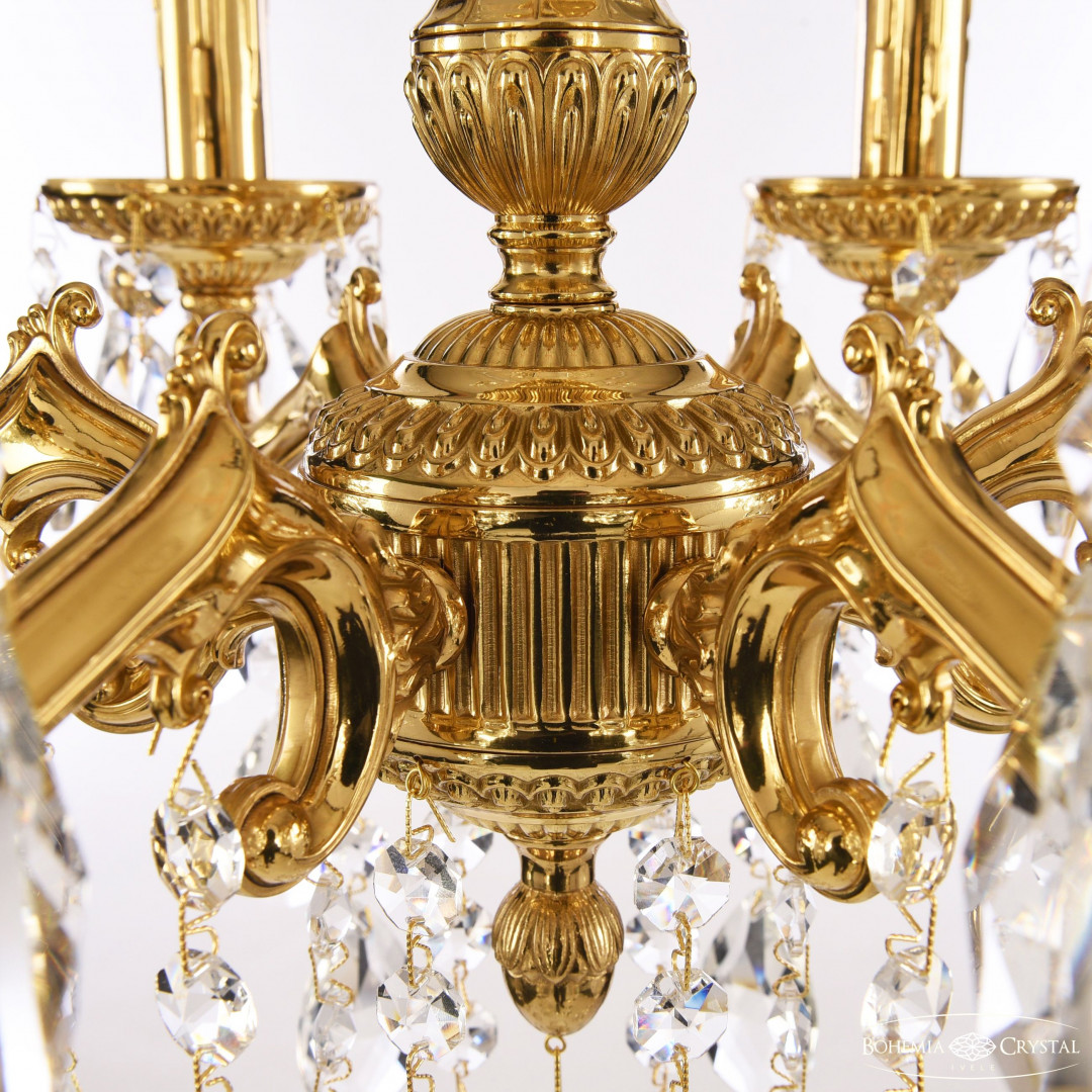 Люстра бронзовая с хрусталём 75102/6/125 B G